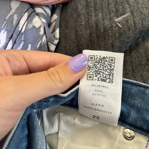 True Religion Women's Alexia Denim Mini Skirt in Eastern Canal Size 23 - Picture 7 of 10